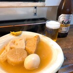 味処なかた - 料理写真:おでんと瓶ビール