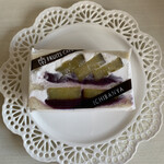 ICHIBANYA FRUITS CAFE - 紫芋あんのさつまいもサンド   490円(税込)