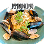 Peperoncino with mussels and clams