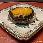 御料理 寺沢 - 蝦夷鮑の飯蒸し