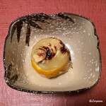 御料理 寺沢 - くもこの炙りと生湯葉の柚子釜