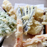 遊登里庵 - 天ざるの天ぷら