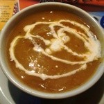 Kafe Do Tenjiku - サーヴィス①　豆のスープ