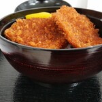 福そば - 天おろしそば＆ミニソースカツ丼 1600円、ミニソースカツ丼になります