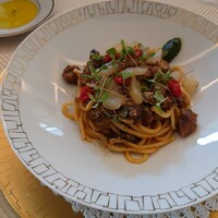 SALONE TOKYO - 浅草開花楼(カラヒグ麺) ～マグロ・ウイキョウ・マリーゴールド～