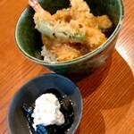 東京 土山人 - 天丼と小鉢