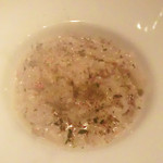 16717518 - ズワイ蟹と黄芯白菜の蟹味噌リゾット　京七味風味
