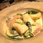 自然派レストラン TERRA - ベーコン、ほうれん草、里芋のニョッキ