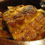 まるや本店 - 鹿児島県産のうなぎ。
      
      表面パリッと、中ふわっと。
      
      
      焼き具合とタレの味が控えめで。
      