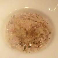 mori - ズワイ蟹と黄芯白菜の蟹味噌リゾット　京七味風味