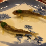 霞町 やまがみ - 揚物 餡掛け鮎