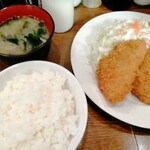 キッチン大正軒 - ヒレカツ、ハンバーグ定食 1100円