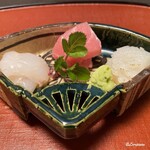 御料理 寺沢 - 星鰈､本鮪 中ﾄﾛ､槍烏賊