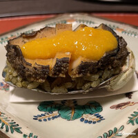 御料理 寺沢 - 蝦夷鮑の飯蒸し