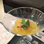 クラゲの冷製 夏みかんのソース