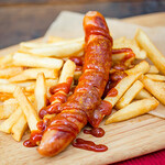 카리브르스트 감자 첨부/currywurst with fries