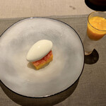 茶禅華 - アイスクリーム マンゴーソース