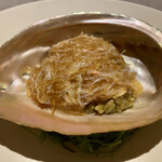 茶禅華 - 紅焼三宝（鮑、フカヒレ、毛蟹）