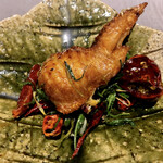 茶禅華 - 四川鶏翅（手羽先の四川風炒め）