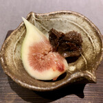 茶禅華 - 箸休め 無花果と干梅