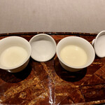 茶禅華 - ２種類の杏仁豆腐