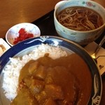 鹿林 - カツカレーセット 1080円