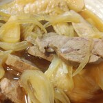 もつ焼 まるい - ほほ肉ガーリック煮