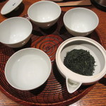 一保堂茶舗 喫茶室 嘉木 - お湯の温度を下げていきます