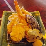 天ぷら定食の天ぷら