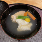 馳走 啐啄一十  - 蛤　虎魚　利尻昆布出汁鮪節　素材が、どれも出汁です