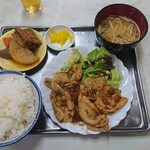 大衆食堂ちとせ - 豚しょうが焼定食(600円)