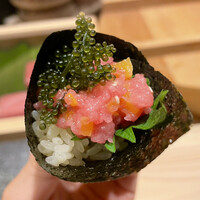 赤坂 鮨 ふくなが - とろたく手巻き