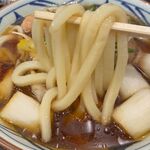 丸亀製麺 - 鴨ねぎうどんの麺