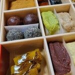 いち福 - 干し芋ようがん、おはぎ二種