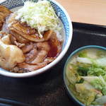 Yoshinoya - 豚丼十勝仕立380円+お新香90円