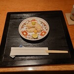 割烹 わかみや八祥 - 料理写真:銀杏と甘鯛の天ぷら