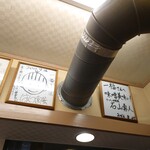 らぁめん 一福 - カウンター上のサイン。