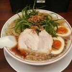 Ra-Men Kairikiya - 九条ねぎ肉玉ラーメン