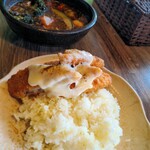 アジアンスープカリー べす - 2022/2  フイッシュフライ＆焼チーズカリーダブル