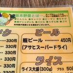 アジアンスープカリー べす - 2022/1  メニュー