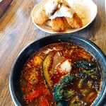 アジアンスープカリー べす - 2022/2  フイッシュフライ＆焼チーズカリーダブル、スパイスジンジャースープ