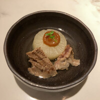 博多もつ鍋 やま中 博多店 - コース前菜牛すじ煮