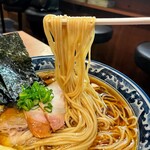 鶏そば煮干そば 花山 - 麺