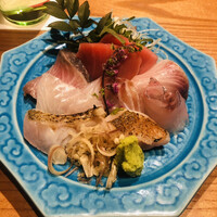 のどぐろ専門店 赤坂 かなめ - お造りの五点盛り