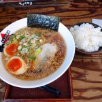 ちょうてん  - サービス券醤油ラーメン半ライス