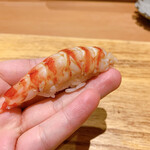 天ぷら たけうち - 車海老の握り