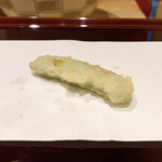 天ぷら たけうち - スナップエンドウ