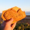 Okitsu No Taiyaki - 興津のたい焼（￥140）。大きく開いた羽根、もっちりした皮！