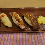 Sushi Kamiyama - 付け、シャコ、ほうぼう