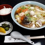 寿徳庵 追浜店 - 料理写真:広東麺、小ライス